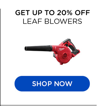 Get up to 20% off leaf blowers